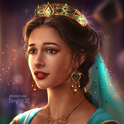 Princess Jasmine Naomi Scott By Tinytruc Art On Instagram Aladdin