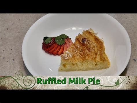 Ruffled Milk Pie Galatopita Cheekyricho Cooking Greek Dessert Ep