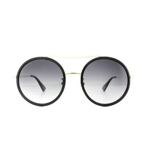 gucci sunglasses gg0061s 001 black gold grey gradient