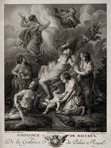 Bacchus Being Bathed By Nymphs After Being Born From Ju Flickr