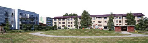 Cut Out Background With Residential Buildings Vishopper