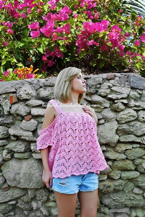 CROCHET PATTERN PDF Off The Shoulder Crochet Top Crop Top Etsy