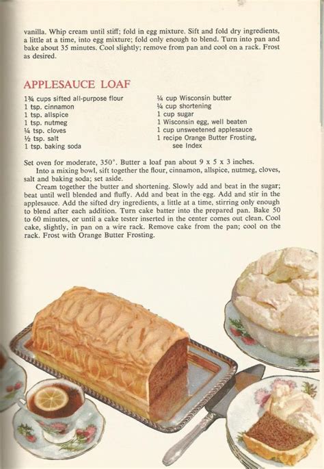 Vintage Recipes 1964 Cakes Cookies Frostings Vintage Recipes