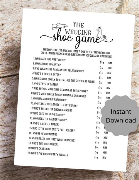 Free Printable Wedding Shower Games He Said She Said Would She Rather Bridal Shower Game Free