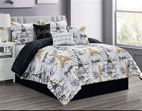 Sapphire Home 7 Piece Queen Comforter Set With Shams