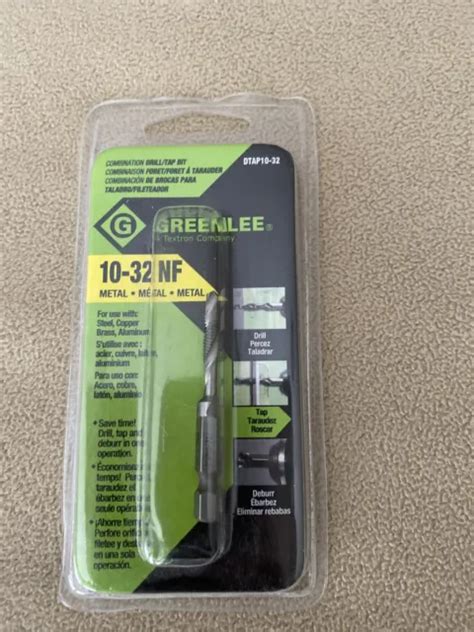 Greenlee Dtap10 32 Combination Drill And Tap Bit 10 32nf 799 Picclick