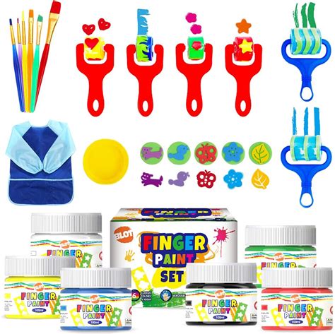 Ink Lab Early Learning Kids Paint Set Washable Finger Paint