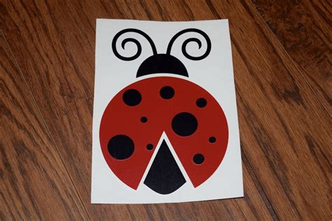 Ladybug Decal Ladybug Sticker Ladybug Garden Sign Decal Etsy Vinyl