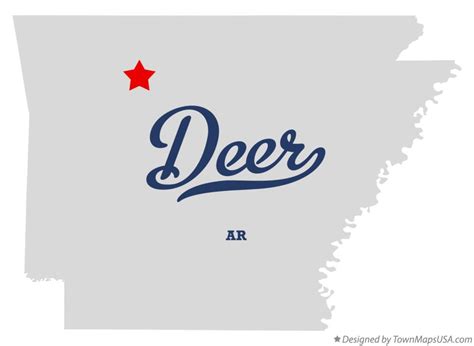 Map Of Deer Ar Arkansas