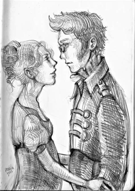 Drawing Victorian Couple By Ofelia Balint Ourartcorner
