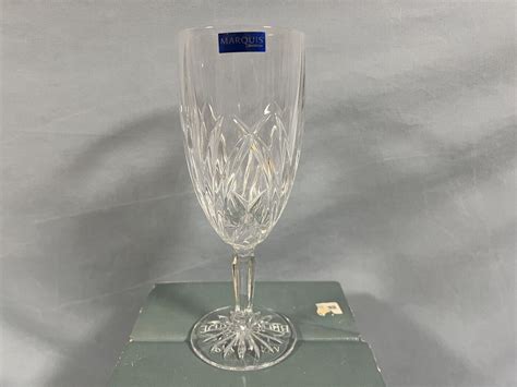 marquis by waterford crystal brookside set of 4 iced beverage glasses new in box ebay