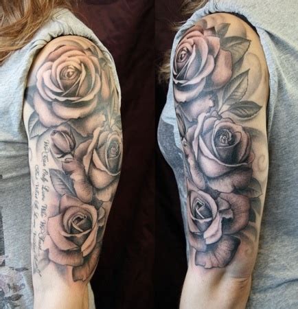 See more ideas about sleeve tattoos, tattoos, body art tattoos. Rose half sleeve tattoo | Tattoo | Pinterest