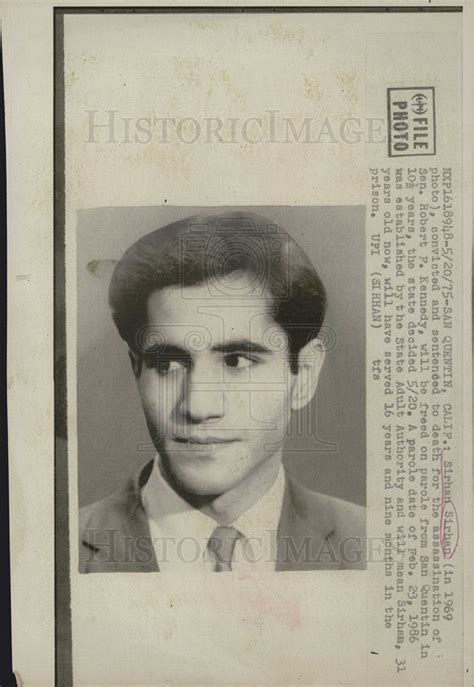 sirhan sirhan convicted death for shooting sen robert kennedy 1975 vintage press photo print