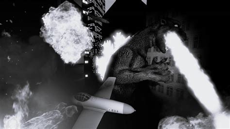 Godzilla Attacking Tokyo 1954 By Toybonnierockstar On Deviantart