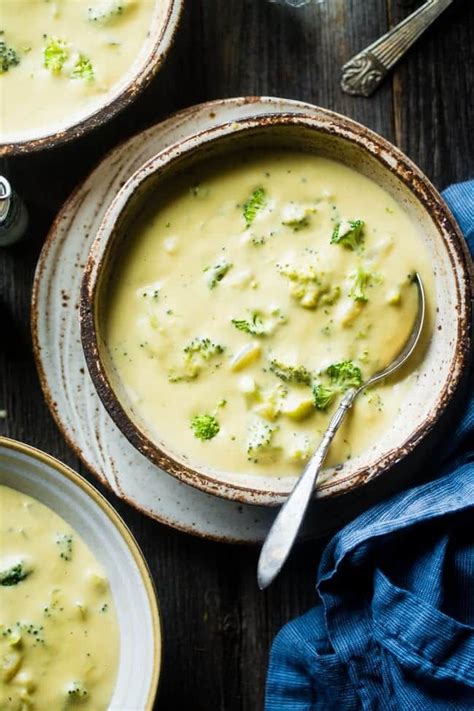 7 Ingredient Vegan Broccoli Cheese Soup So Thick Rich And Creamy You