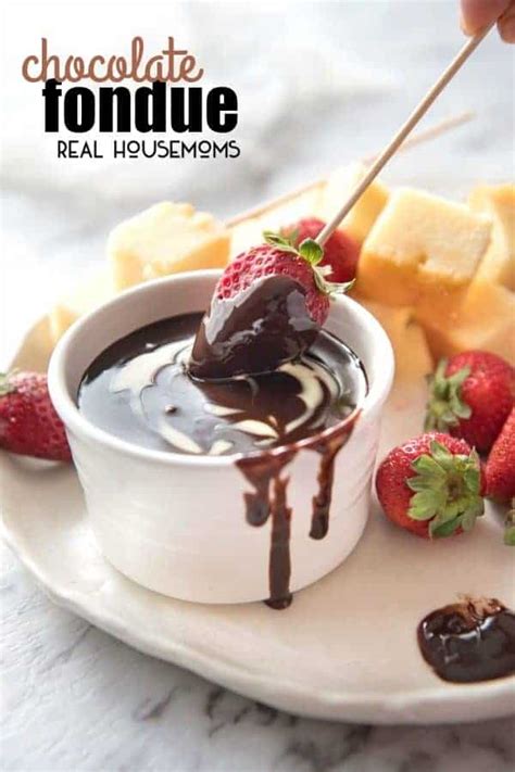 Host a cocktail party, game night, book club, board meeting, or any other virtual get together and connect with your family, friends or colleaugues. Chocolate Fondue ⋆ Real Housemoms
