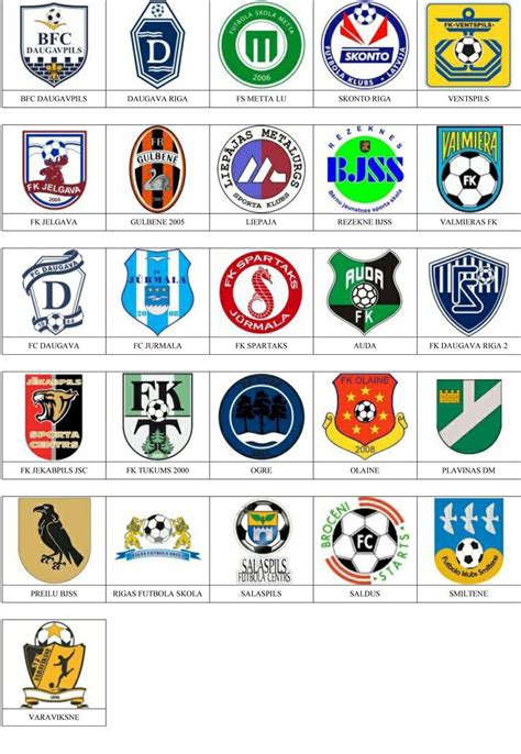 Letonia Pins de escudos insiginas de equipos de fútbol Equipo de