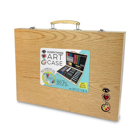Iheartart Deluxe Wooden Everything Art Case Mastermind Toys