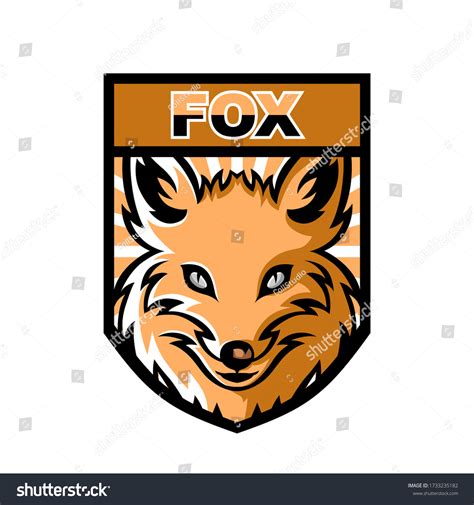 Fox Mascot Sport Logo Design Royalty Free Stock Vector 1733235182