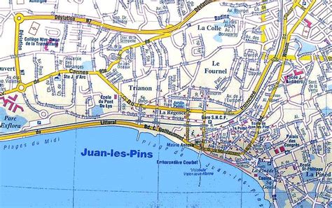 Maps Of Antibes Cap Dantibes And Juan Les Pins