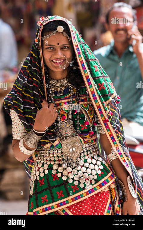 Indian Woman Traditional Jewelry Jaisalmer Hi Res Stock Photography And