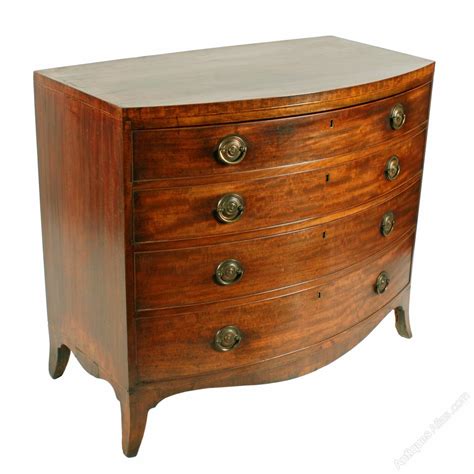 Georgian Mahogany Bow Front Chest Sold Antiques Atlas