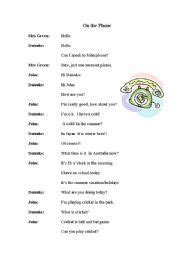 Maybe you would like to learn more about one of these? English worksheet: On the Phone Conversation | English worksheet, Worksheets, Conversation