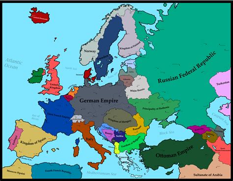 Map Of Europe 1930 World War I German Victory By Mimicthatthing On