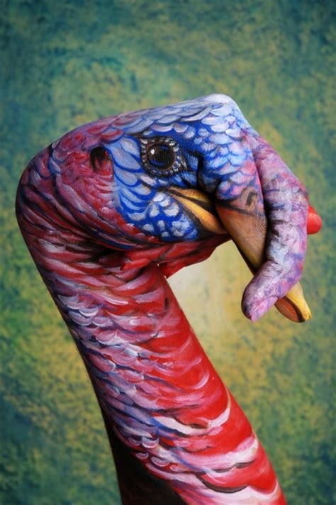 Hand Painting Art Par Lartiste Guido Daniele Handimals