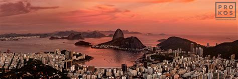 Panoramic View Of Botafogo At Dusk Rio De Janeiro Ii Fine Art Photo