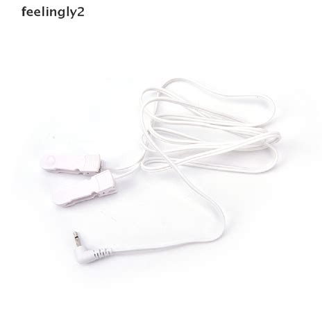 Feel Electrode Lead Wires With 2 Ear Clips For Tens Therapy Machine Massager 25mm Shopee