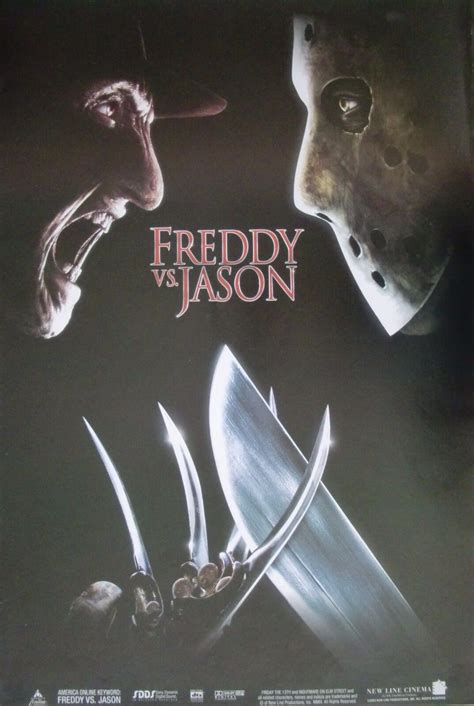 Freddy Vs Jason Poster From Asia 2003 Classic Horror Movie Krueger