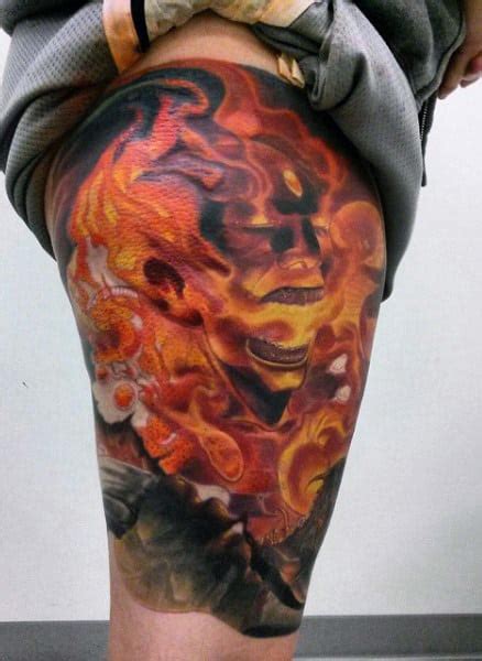 Top 60 Best Flame Tattoos For Men Inferno Of Designs