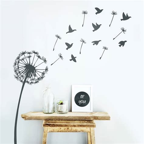 What's great about the wall decals from trendy wall designs is that they allow you to inexpensively decorate any room according to your personal taste without having to work with messy paints or glue. dandelion wall sticker by oakdene designs ...