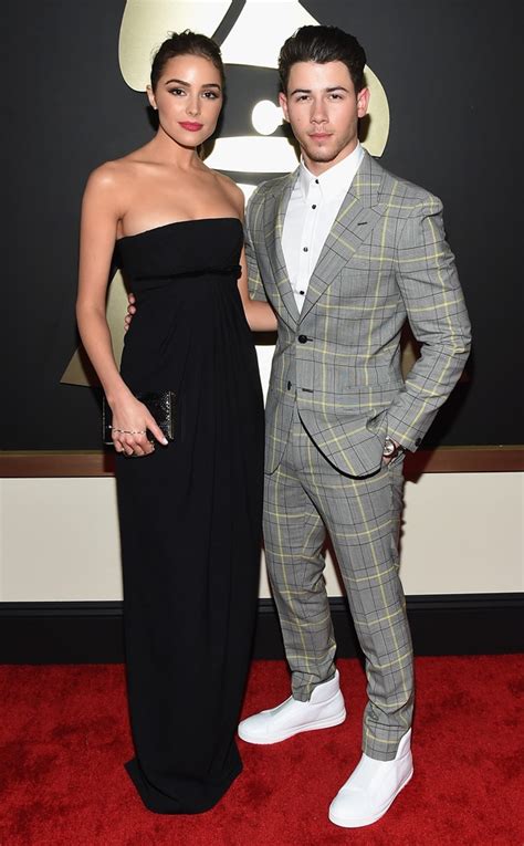Nick Jonas And Olivia Culpo From Couples At The 2015 Grammys E News