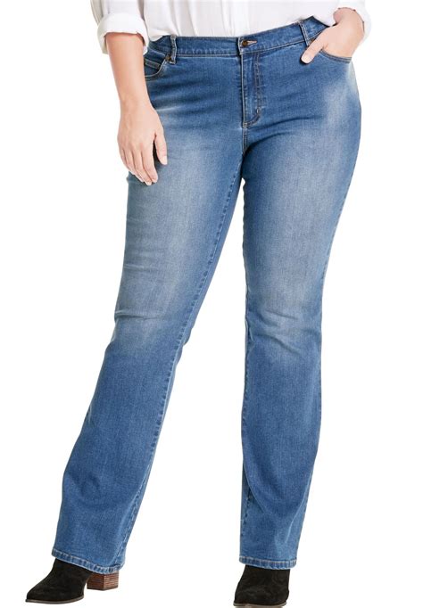 Plus Size Low Rise Stretch Bootcut Jean