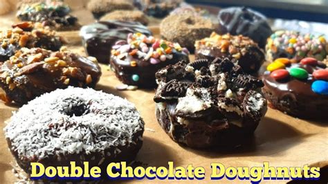 Baked Double Chocolate Doughnuts Recipe Chocolate Doughnuts Recipe