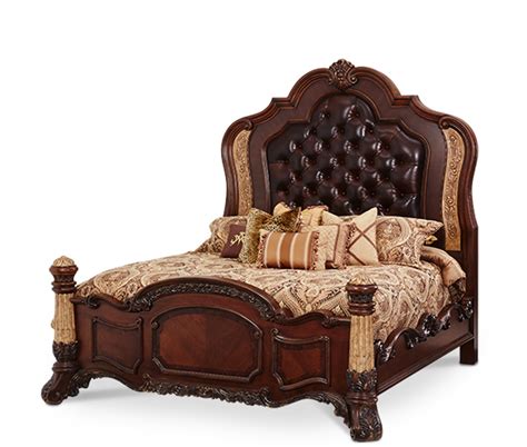 Rich textures, stylish patterns, and unique embellishments will give your bedroom the designer look you deserve. Michael Amini Victoria Palace Bedroom Set w/ Panel Bed in ...