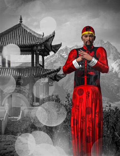 Mec4d Chinese Traditional Outfit Genesis 2 Males Daz 3d