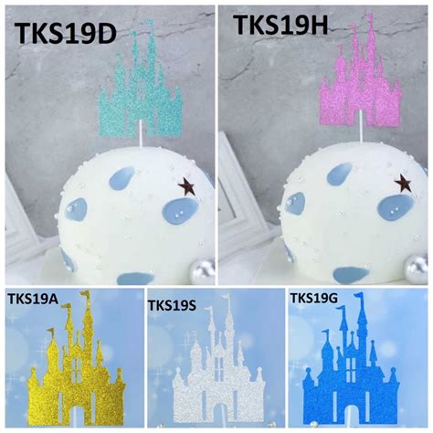 Jual Tks Hiasan Tusukan Kue Cake Topper Kertas Karton Istana Castle