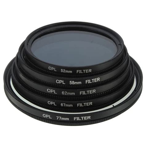 Cpl Filter 52mm 58mm 62mm 67mm 77mm Cpl Circular Polarizing Polarizer