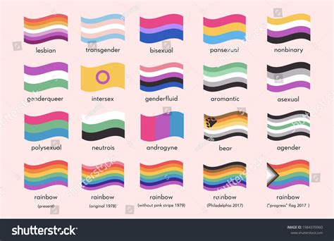 Banderas Del Orgullo De Identidad Sexual Vector De Stock Libre De Regal As