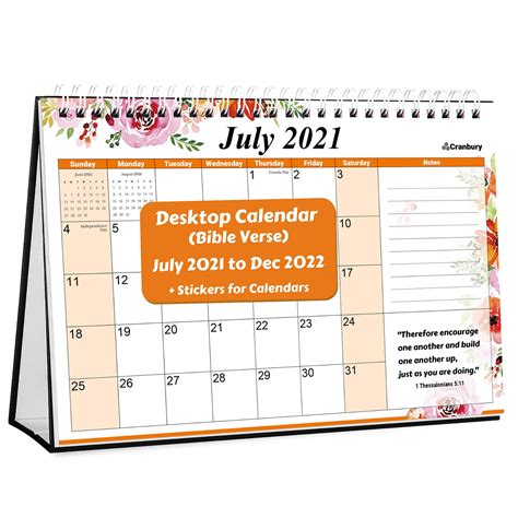 Buy Cranbury Christian Desk Calendar 2022 Bible Verse Calendar