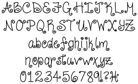 Curly Shirley Font By Vanessa Bays FontRiver