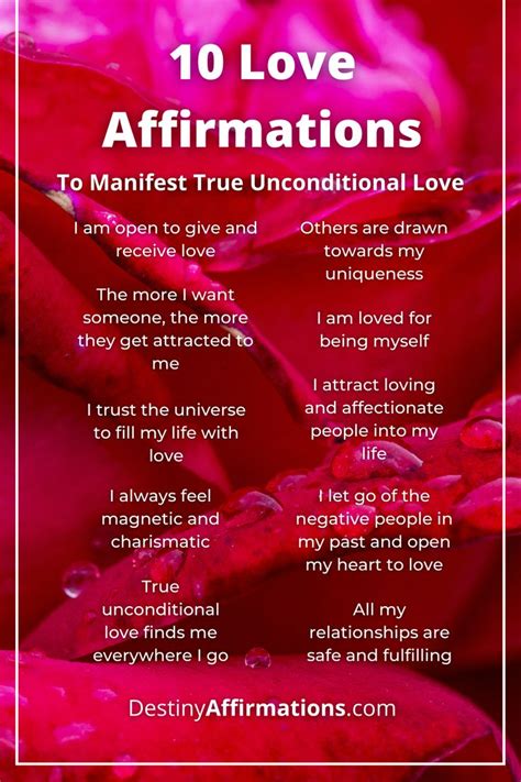 Best Love Affirmations In 2021 Love Affirmations Affirmations True