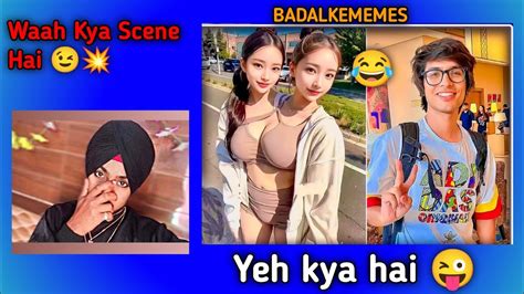 Yeh Kya Hai 😉 New Trending Memes Ka Khajana 😜 India Vs Russian Girls😋💥 Badalkememes Youtube
