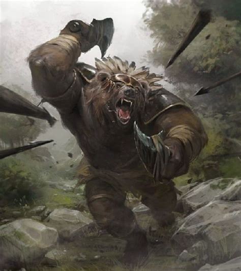 Bear Warrior By Slawomir Maniak Fantasy Illustration Fantasy Monster