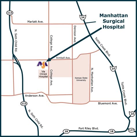 Mcconnell air force base, kansas. Location and Address of Manhattan Surgical Hospital