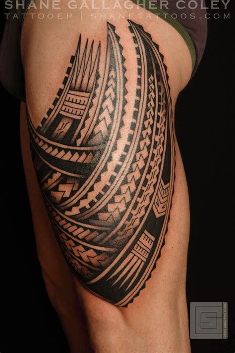 tribal tattoos thigh nice