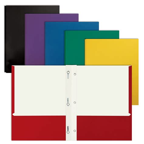 Letter Size Paper Portfolios With Prongs Case Of 50 By Better Office